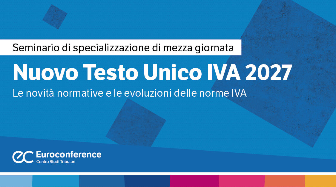 Immagine Nuovo Testo Unico Iva 2027 | Euroconference